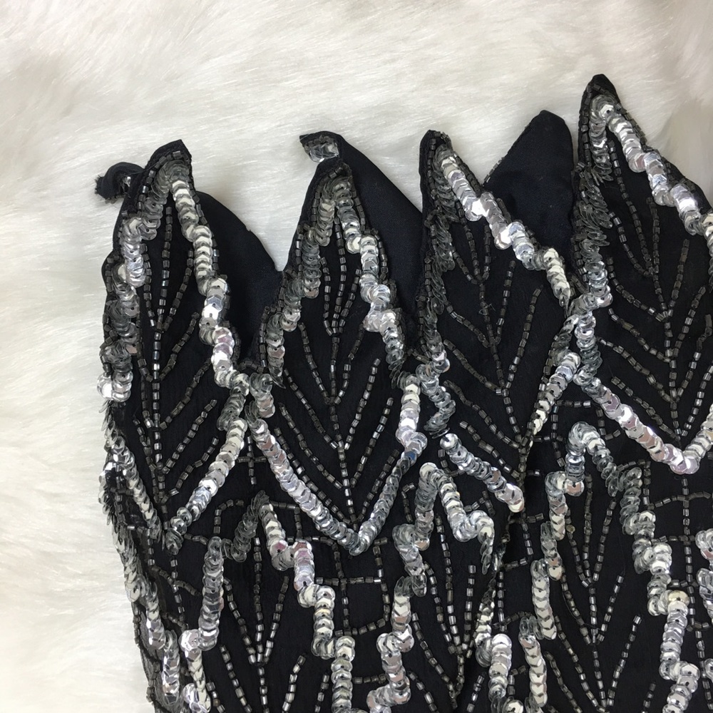 Vintage Laurence Kazar Beaded Leaf Blouse - Picture 6 of 8